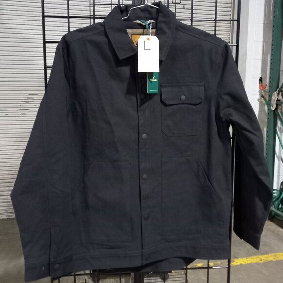 Concealed Carry Flannel Lined Canvas Shirt Jacket - Black | Large - Picture 2 of 6